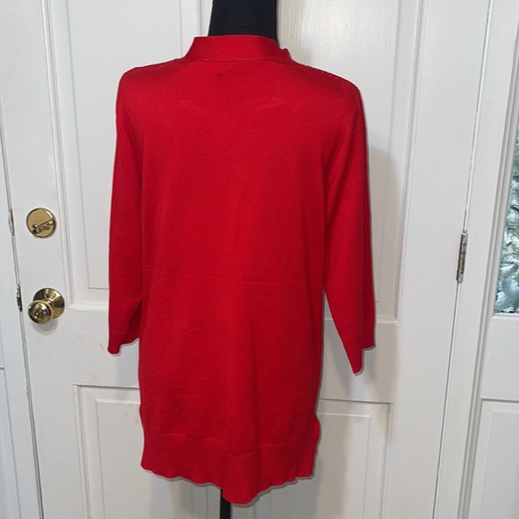 3/4 sleeve holiday sweater - Picture 5 of 5